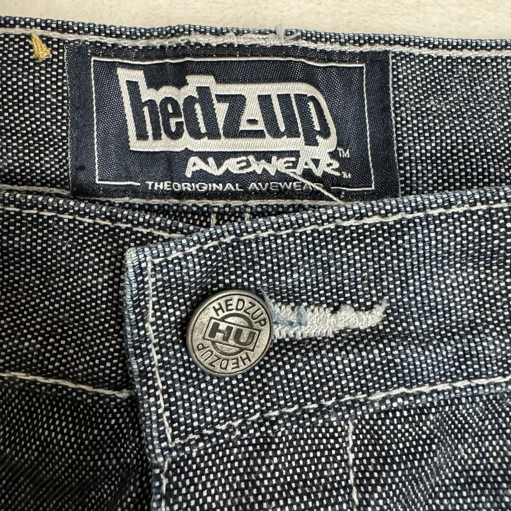 Vintage Headz Up Baggy Carpenter Jeans Size 40 39 Hip‎ Hop Streetwear 90s Y2K